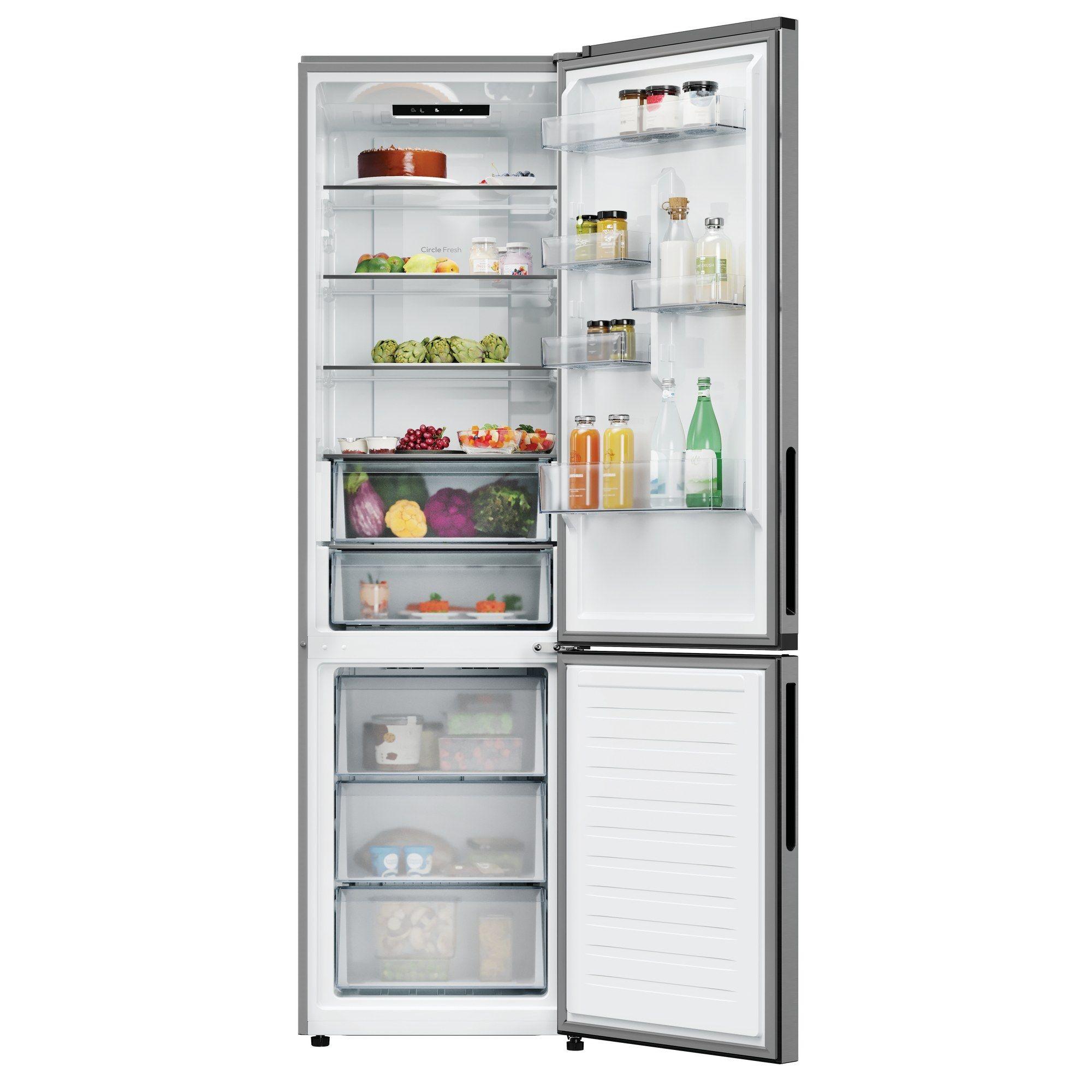 Frigorífico Combinado Independente CANDY CNCQ2T620AX (409 l - 205x59,5x66,7 cm - 205 cm - Inox) — miniatura 2