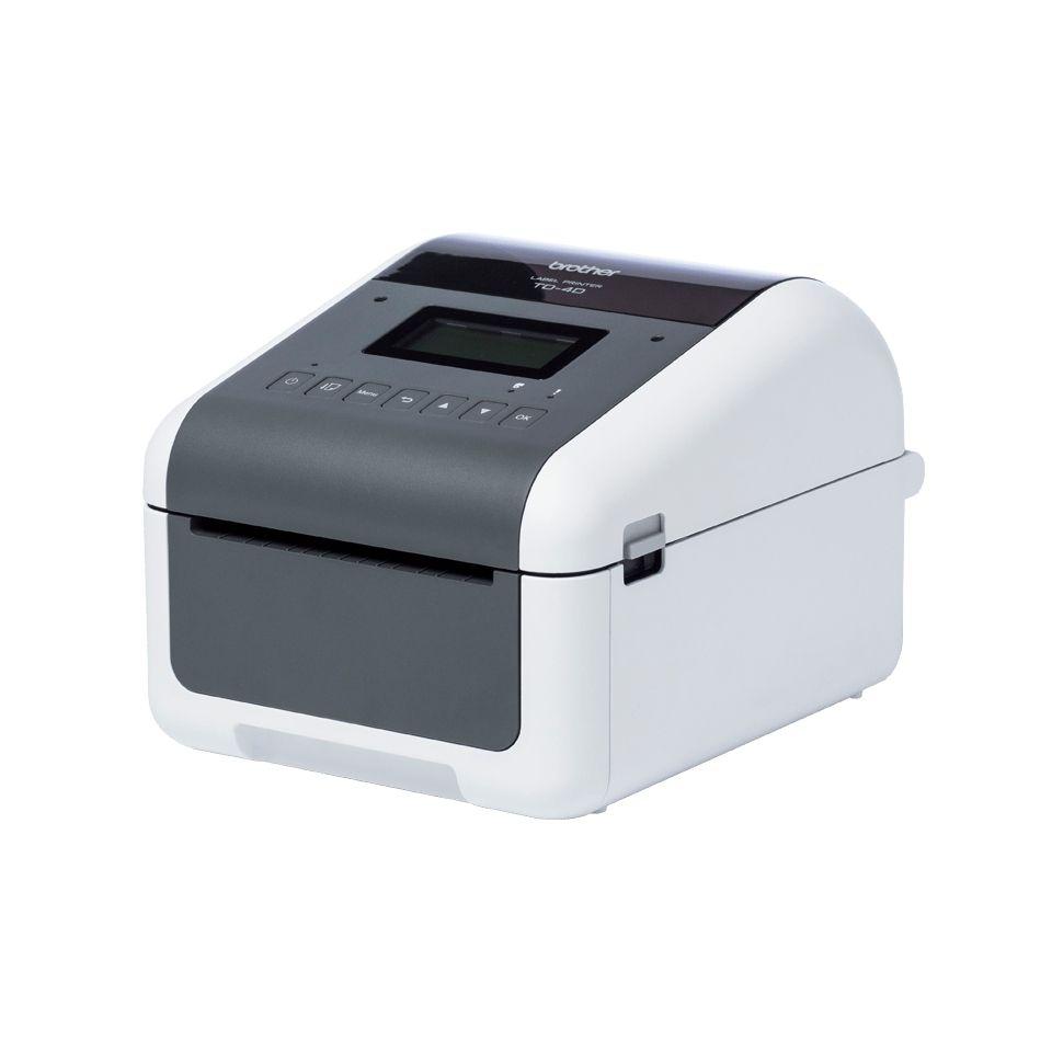 Impressora de Etiquetas, Recibos e Pulseiras BROTHER TD-4455DNWB (Com fios - Cinzento e Branco), miniatura 3