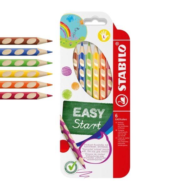 Lápis de Cor STABILO EASYcolors 331/6 (Cores Sortidas)