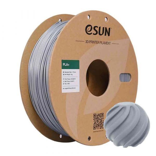 Filamento para Impressora 3D ESUN PLA+ P175s1 (Prateado)