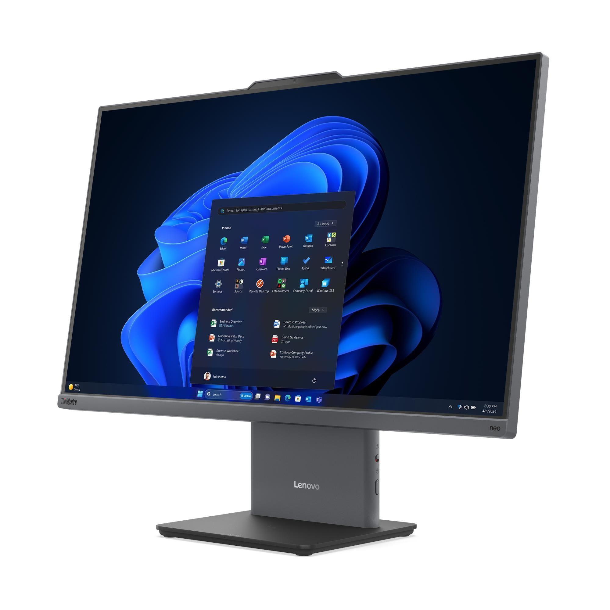 PC All-in-One LENOVO ThinkCentre neo 50a 24 Gen 6 LNL (Core Ultra 5 226V - 16GB - 512GB SSD - 23,8" Full HD - Cinzento), miniatura 3