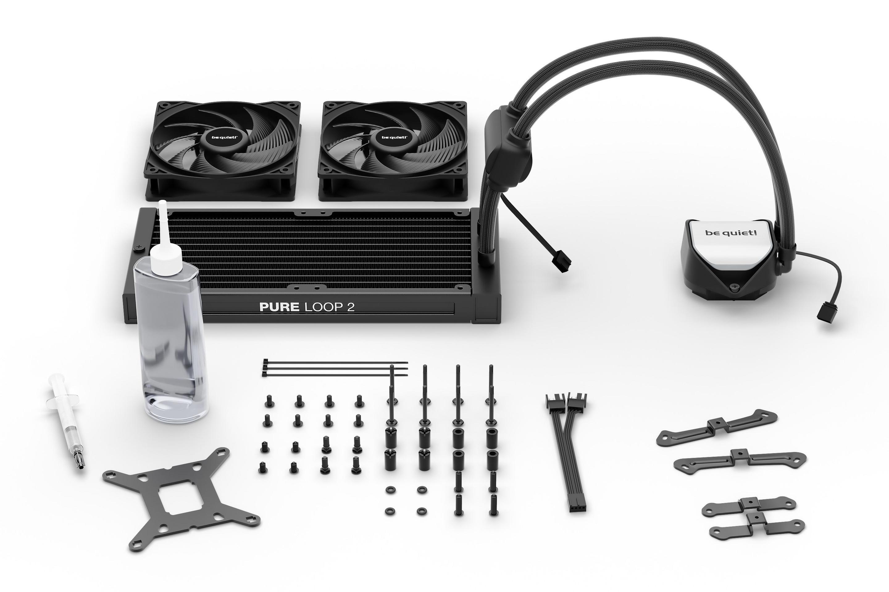 Sistema de Refrigeração Líquida BE QUIET Pure Loop 2 240mm (12 cm - 2100 RPM - Multi - Preto) — miniatura 6