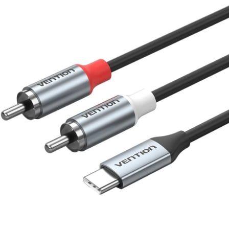 Cabo DAC de Áudio VENTION BIKHH (2 m - USB-C - 2 x RCA - Cinzento)