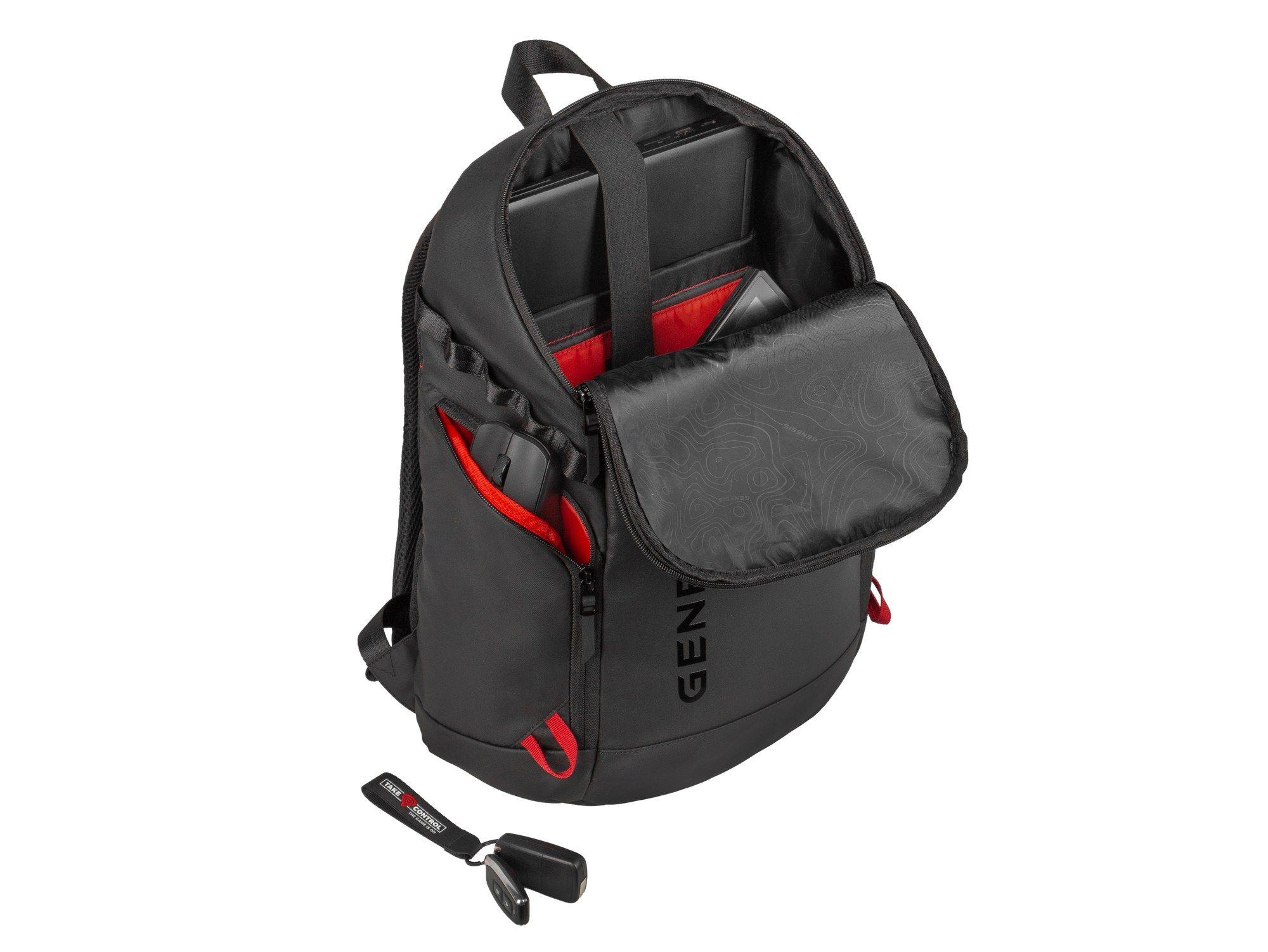 Mochila para Computador Portátil GENESIS Pallad 420 (15,6" - 18 L - Preto), miniatura 9