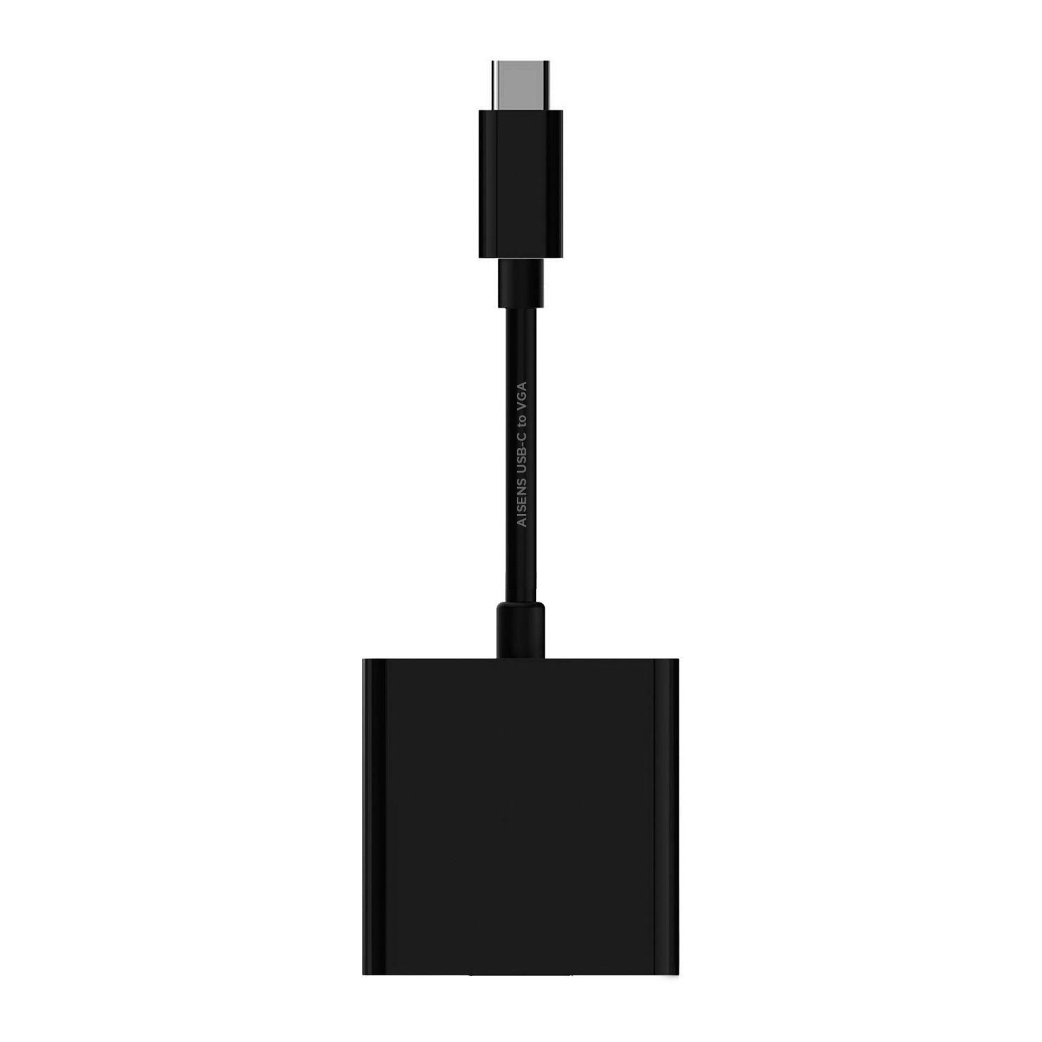 Adaptador USB-C para VGA AISENS A109-0347 (0,15 m - USB Type-C - Preto), miniatura 2