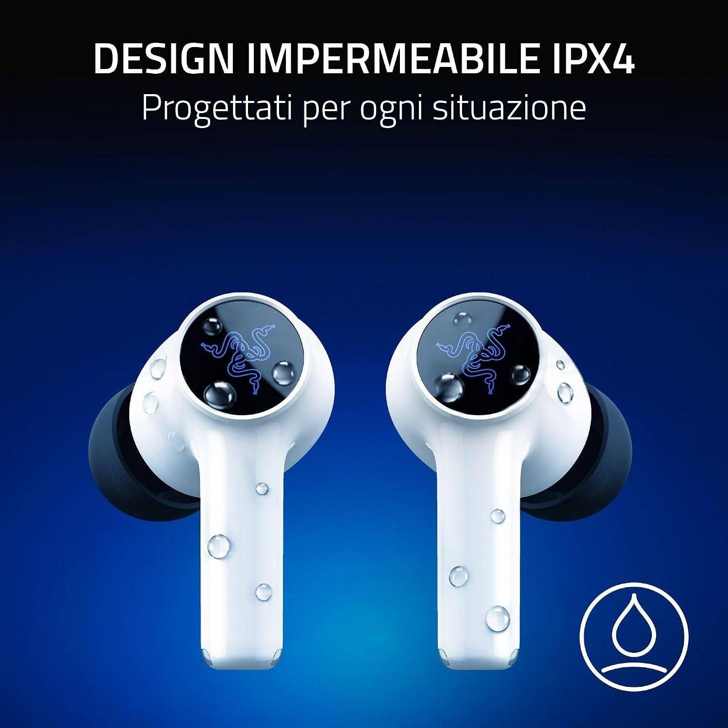 Auscultadores RAZER Hammerhead V3 X HyperSpeed para PlayStation (Binaural - Sem fios - Intra-aural - Branco), miniatura 5