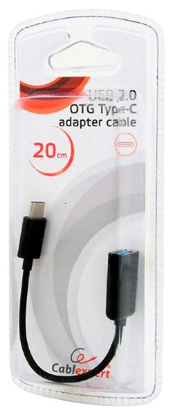 Cabo Adaptador USB-C para USB-A GEMBIRD AB-OTG-CMAF2-01 (0,2 m - USB Type-A - USB Type-C - Preto), miniatura 2