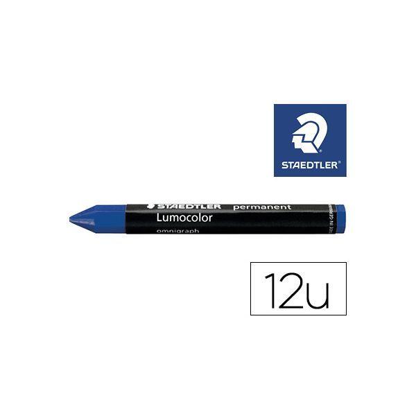 Lápis de Cera Permanente STAEDTLER Lumocolor Permanent Omnigraph 236-3 (Azul) — miniatura 2