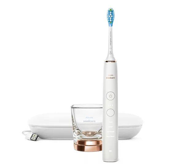 Escova de Dentes Elétrica Sónica PHILIPS Sonicare DiamondClean 9000 HX9911/94 (Branco) — miniatura 2