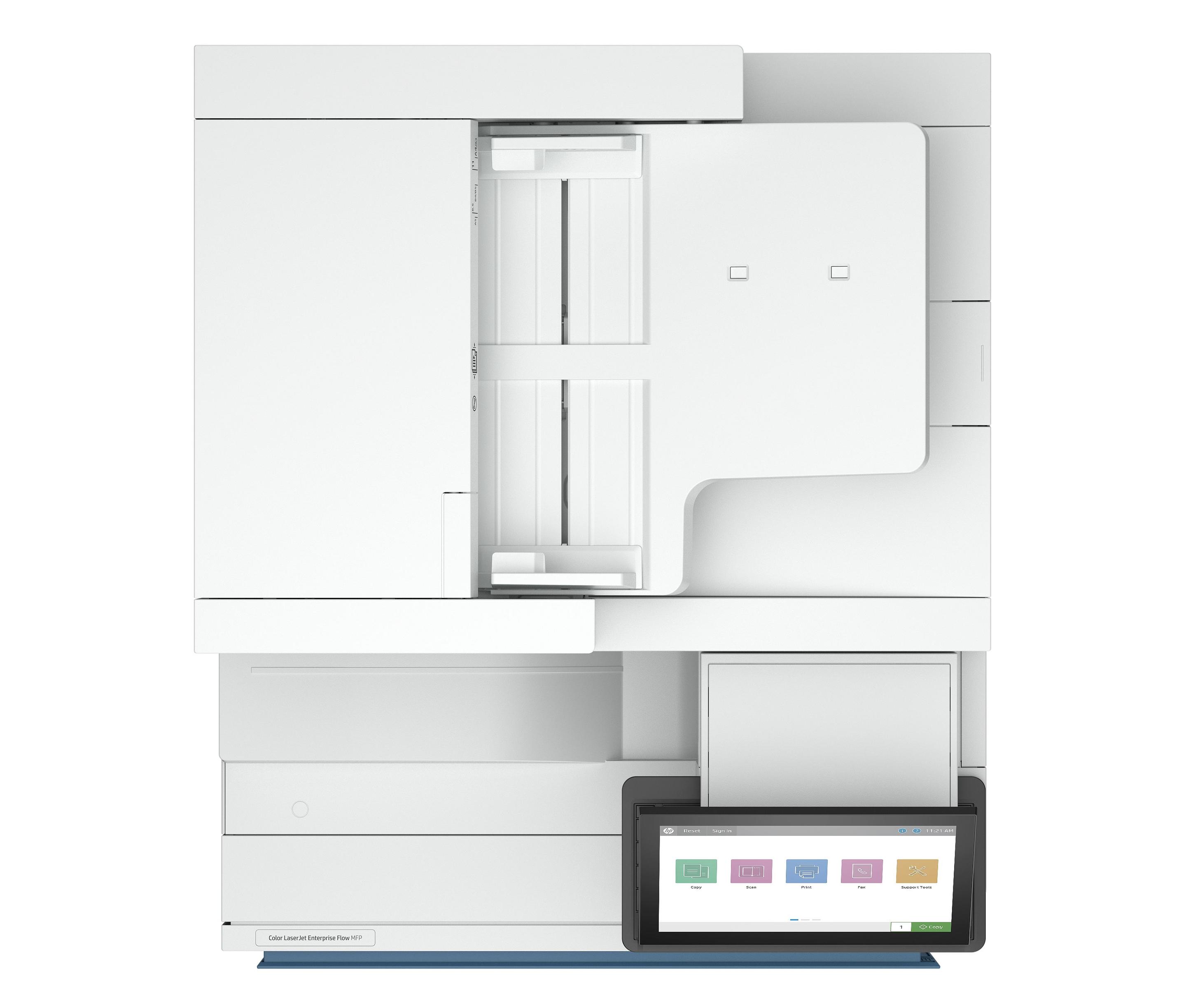 Impressora Multifuncional Laser a Cores HP LaserJet Enterprise Flow MFP 8801z (A3 - Impressão a cores - 2180 folhas - Azul e Branco), miniatura 7