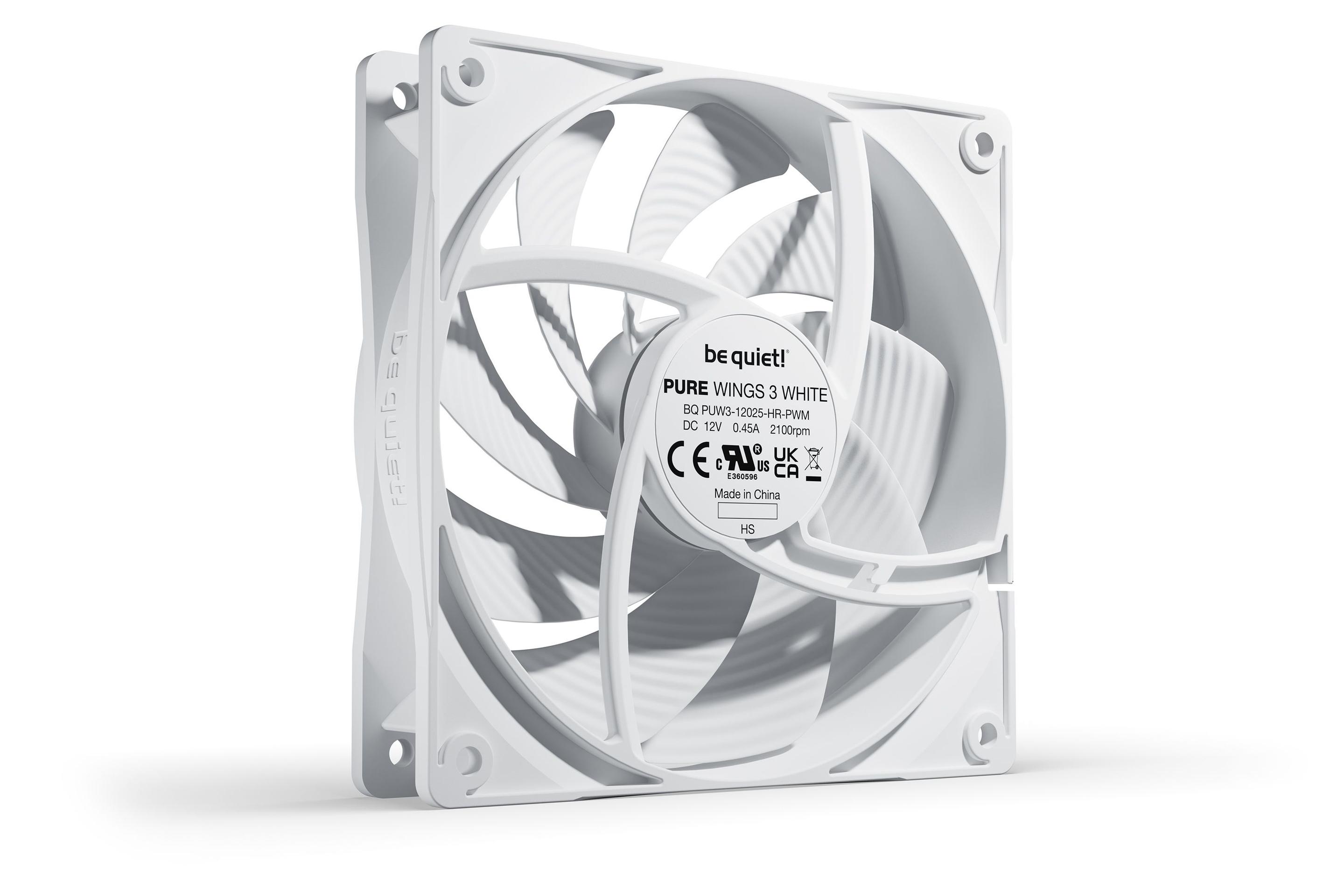 Ventoinha BE QUIET! Pure Wings 3 BL111 (Branco) — miniatura 2