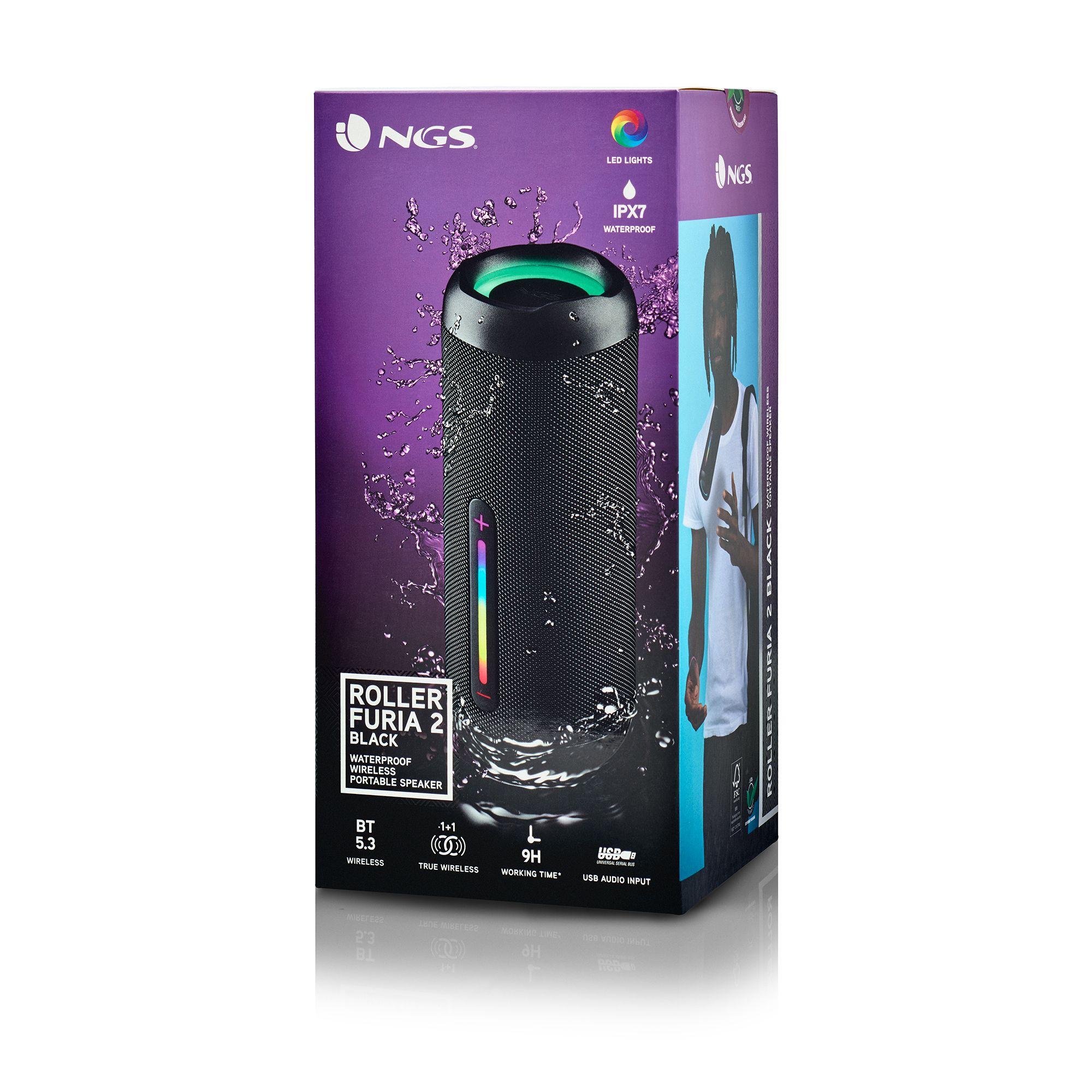 Coluna Portátil NGS Roller Furia 2 (15 W - Sem fios - Preto), miniatura 4