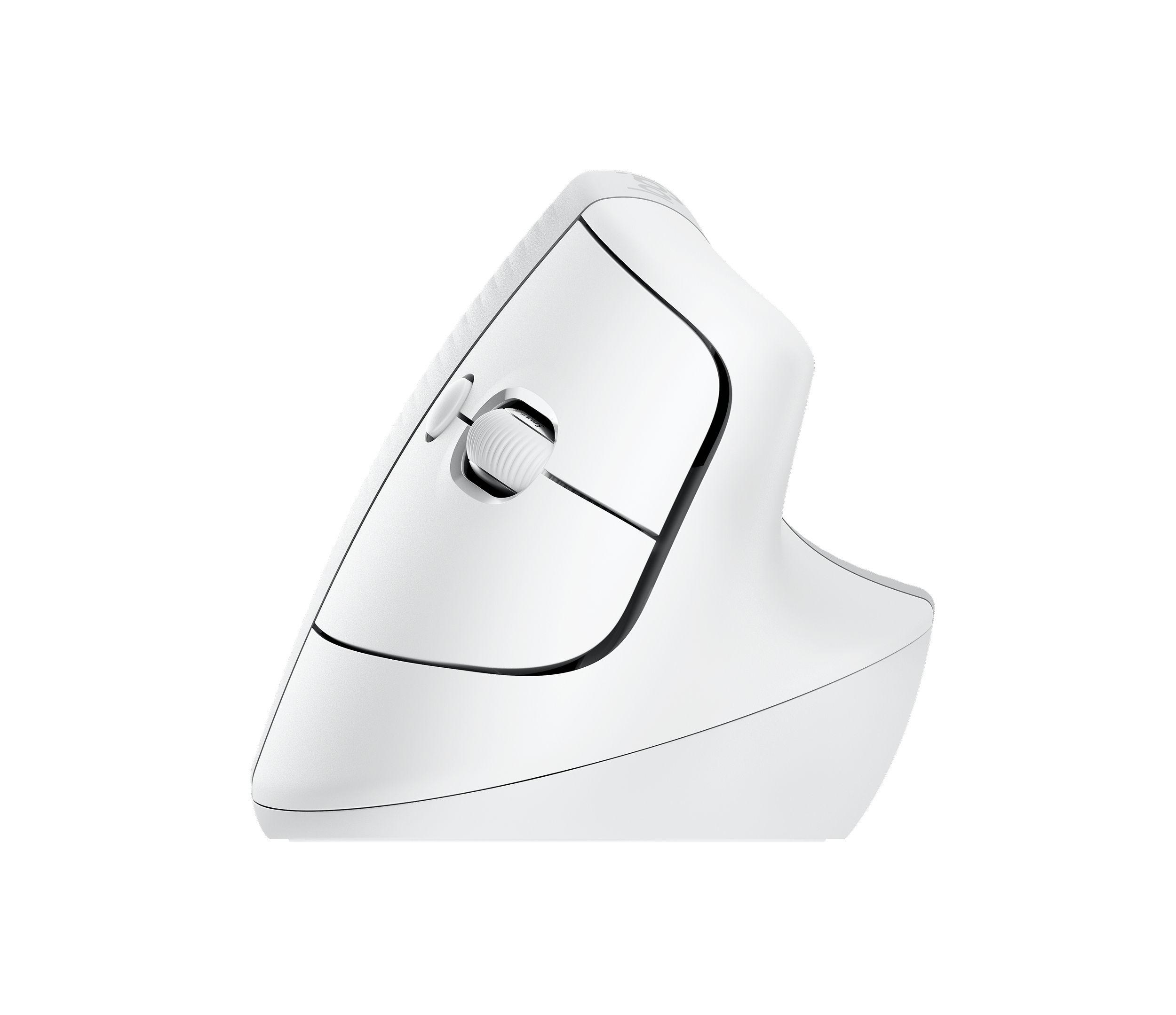 Rato LOGITECH Lift (Rato vertical ergonómico - 4000 DPI - Ótico - Branco)