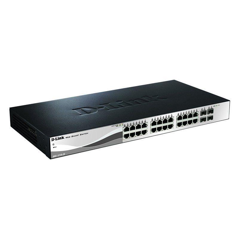 Switch D-LINK DGS-1210-28/E (24 x RJ-45 - 10/100/1000 Mbps - 4,1 MB - Preto), miniatura 4