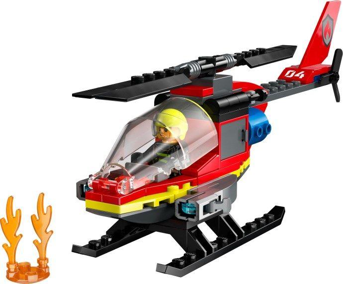 LEGO 60411 City Helicóptero de Resgate dos Bombeiros (5+ anos - 85 peças) — miniatura 2