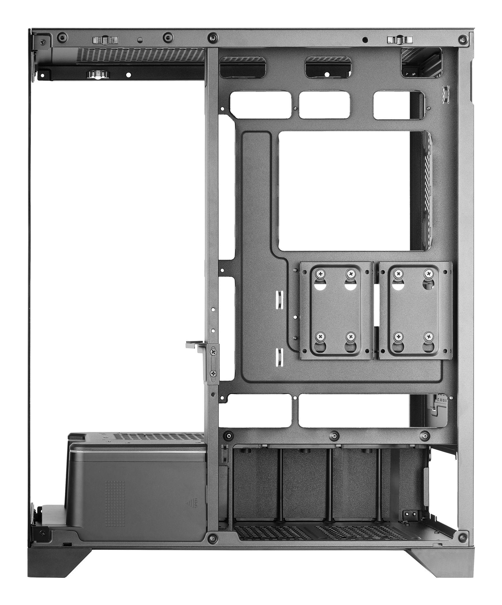 Caixa PC MARS GAMING MC-PRISMA (ATX, micro-ATX, Mini-ITX - Semitorre - Vidro temperado - Preto) — miniatura 5