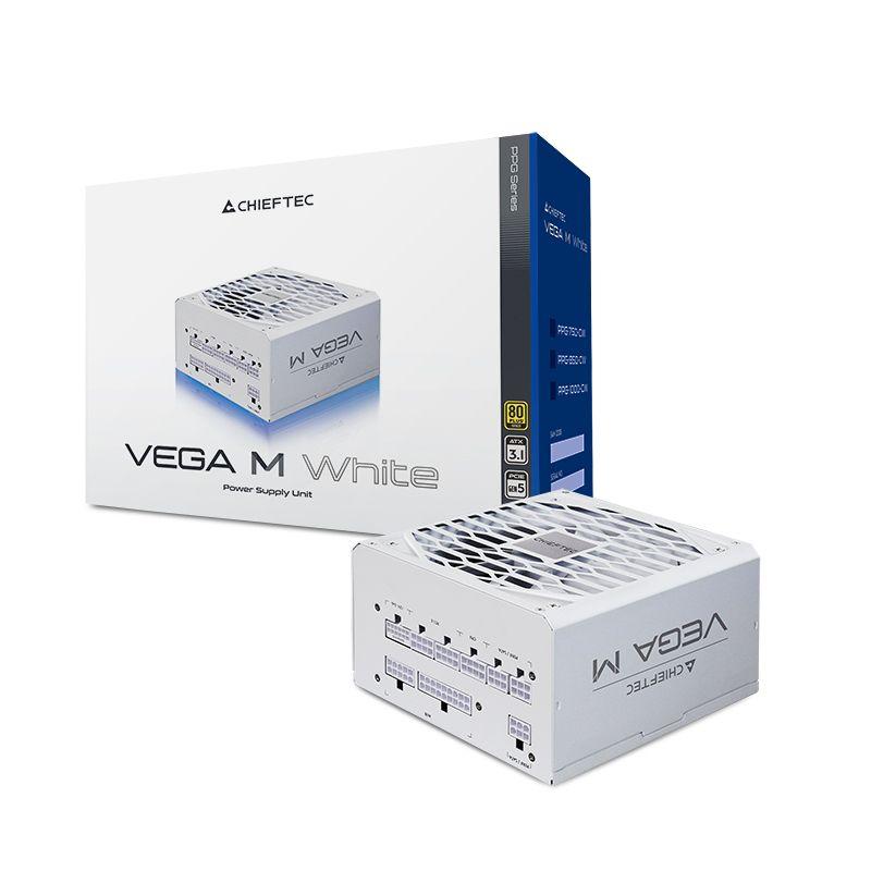 Fonte de Alimentação CHIEFTEC VEGA M PPG-1000-CW (ATX - 1000 W - 80 PLUS Gold - Branco), miniatura 7