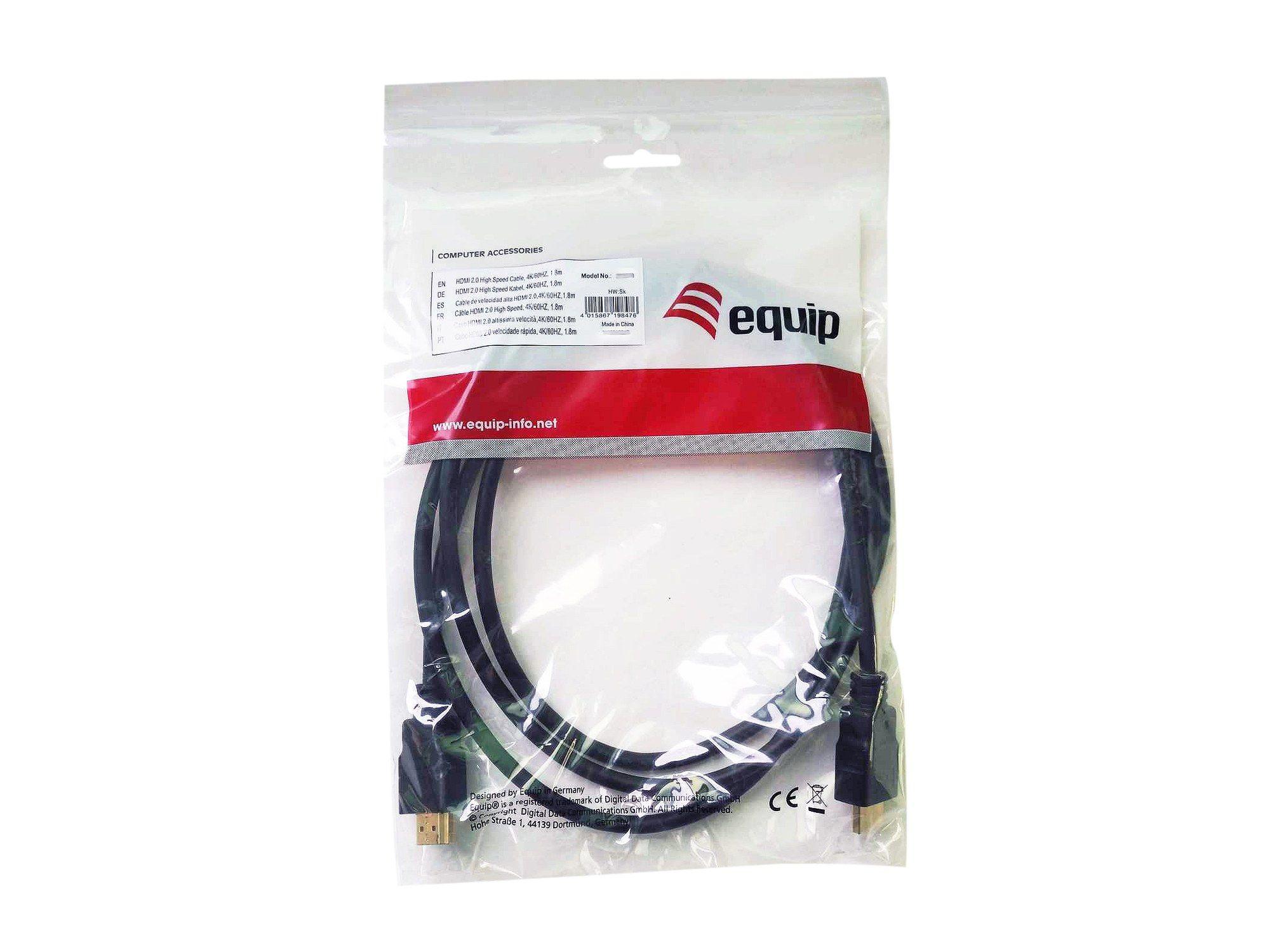 Cabo HDMI EQUIP 119377 (0,5 m - 240 Hz - HDMI Tipo A - Preto), miniatura 3