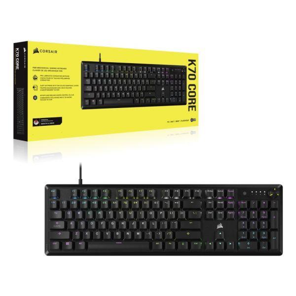 Teclado CORSAIR K70 Core RGB (US - CORSAIR MLX Red - Tamanho completo - Preto), miniatura 2