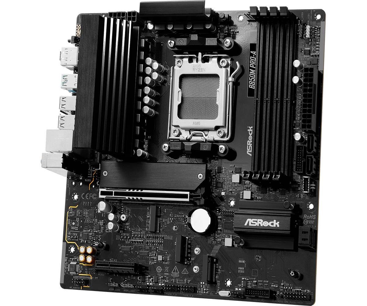 Motherboard ASROCK B850M Pro-A (AM5 - micro-ATX - Duplo canal - Preto) — miniatura 4