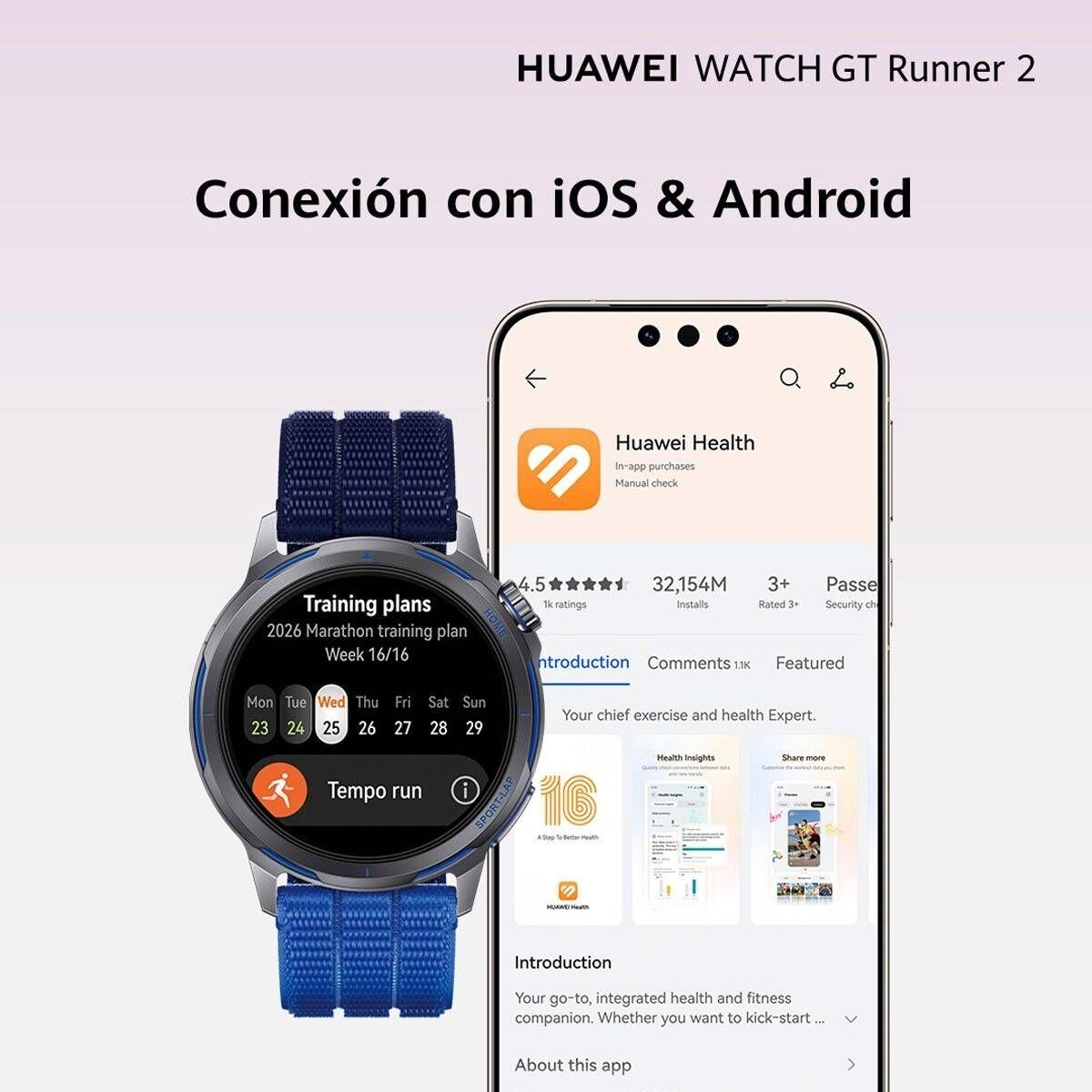 Smartwatch HUAWEI Watch GT 5 41 mm (Redondo - Android, iOS - OLED - Azul) — miniatura 5
