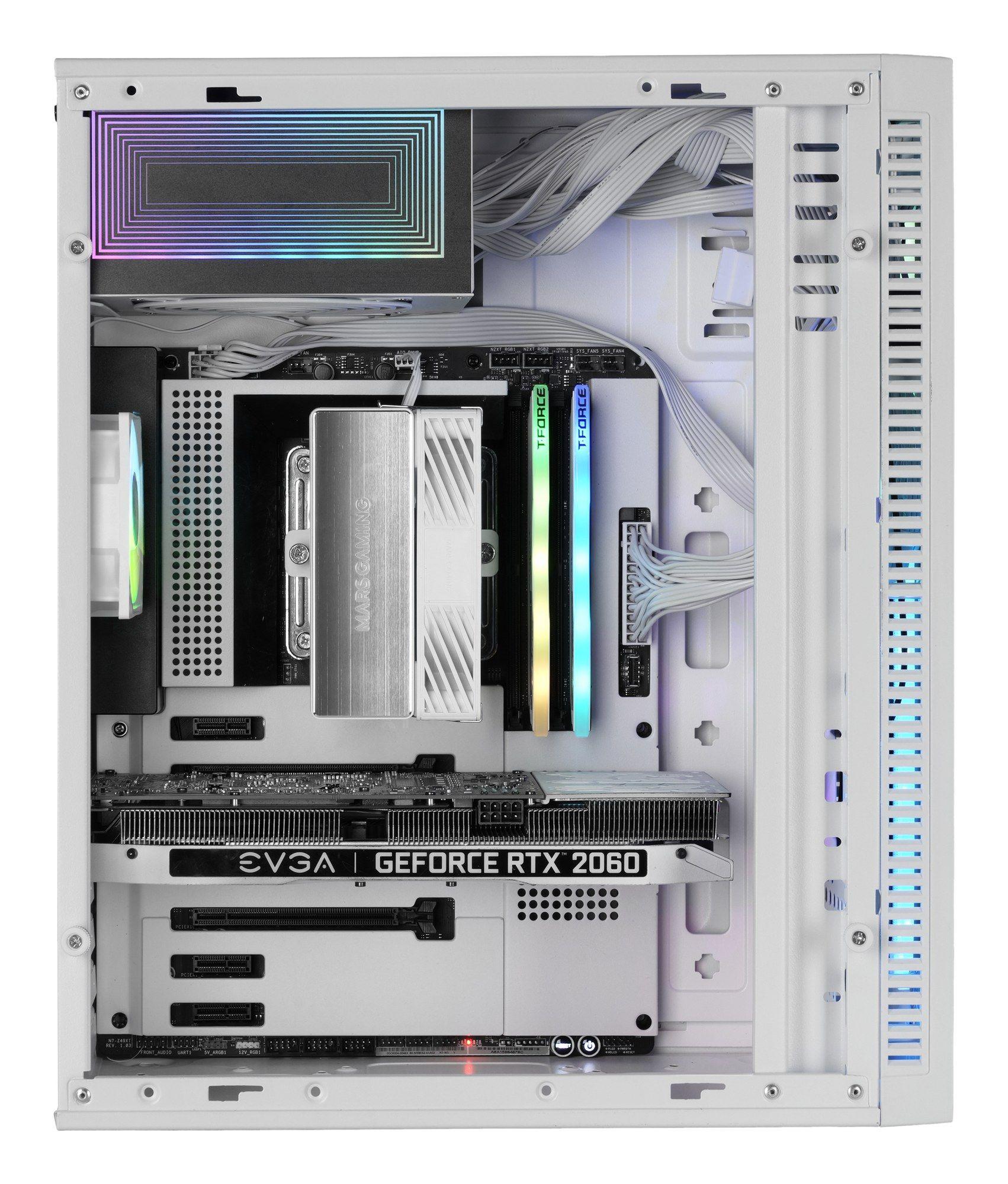 Caixa ATX MARS GAMING MCBLAZEW (ATX, Micro ATX, Mini-ITX - Semitorre - Vidro temperado - Branco) — miniatura 4