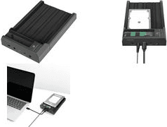 Estação de Acoplamento LOGILINK Quickport QP0031 (2,5 e 3,5 polegadas - USB 3.2 Gen 2 - Preto)