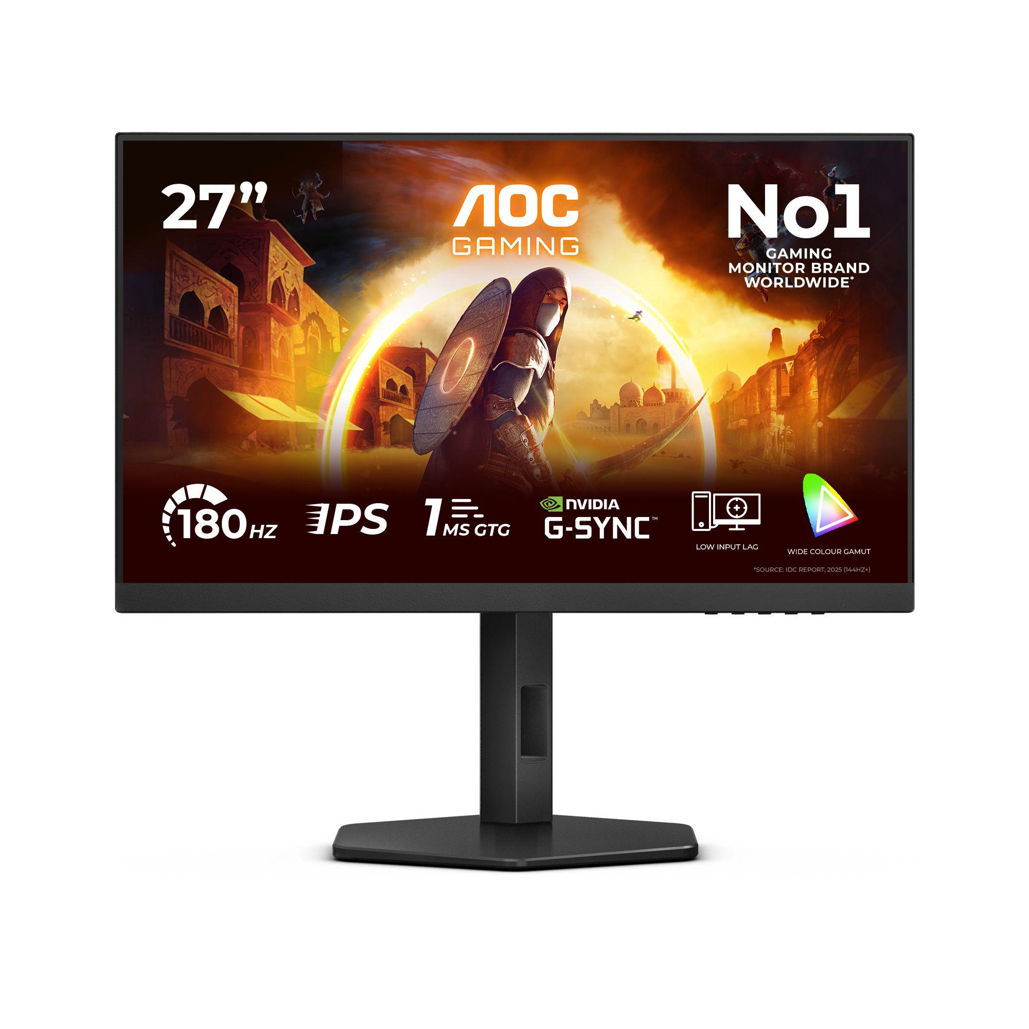 Monitor AOC 27G4X (27" - Fast IPS - 180 Hz - Preto/Cinzento)