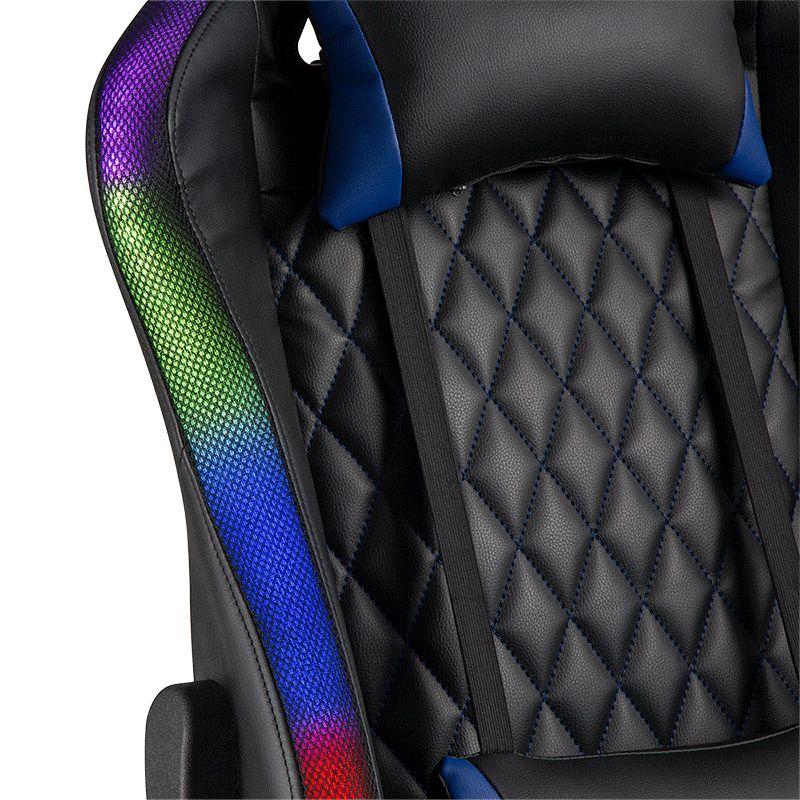 Cadeira Gaming LOGILINK EO0076 (150 kg - 133 cm - PVC, Couro - Preto e Vermelho) — miniatura 4