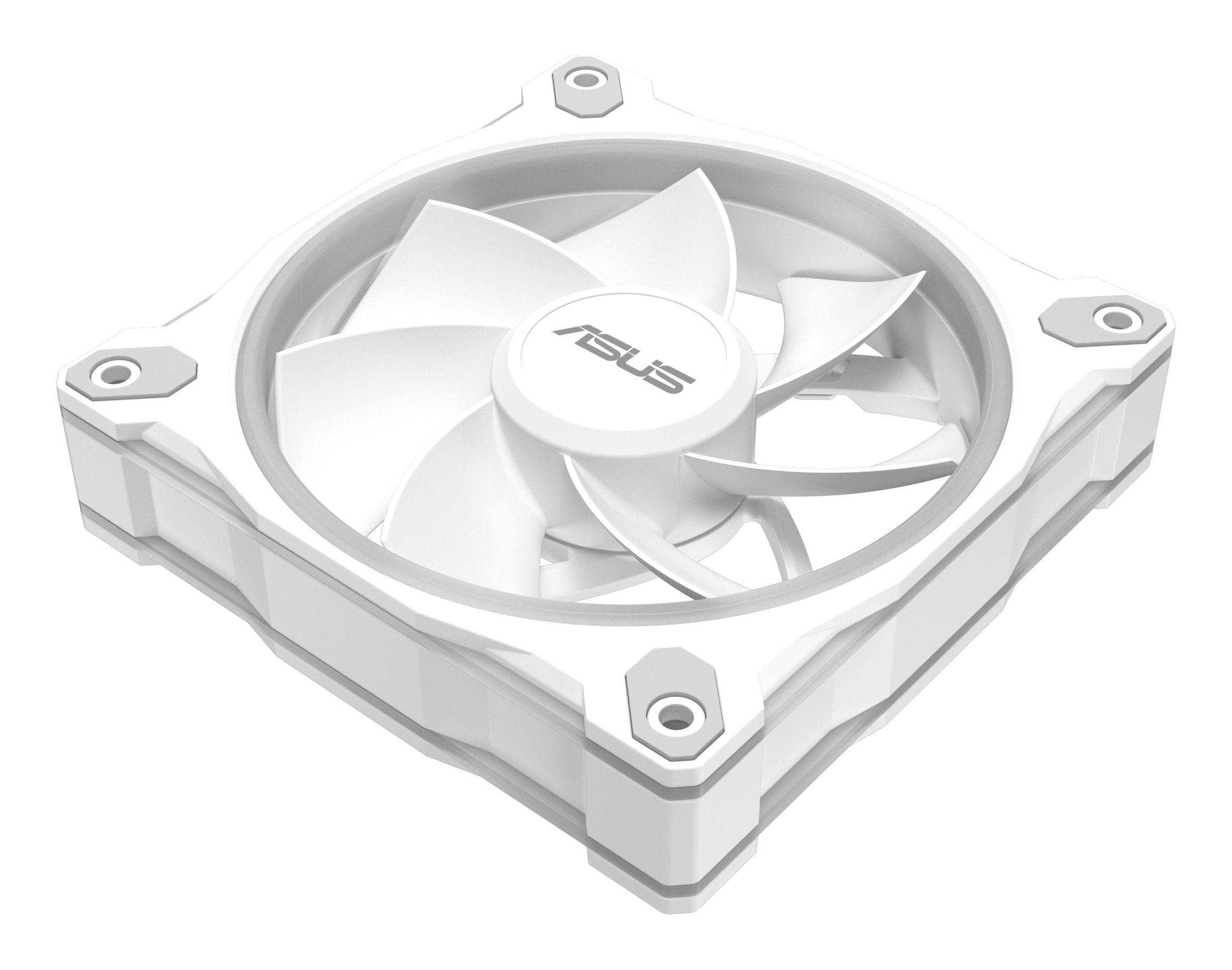 Conjunto de Ventoinhas para Caixa PC ASUS Prime MR120 ARGB Reverse Fan (Branco), miniatura 16