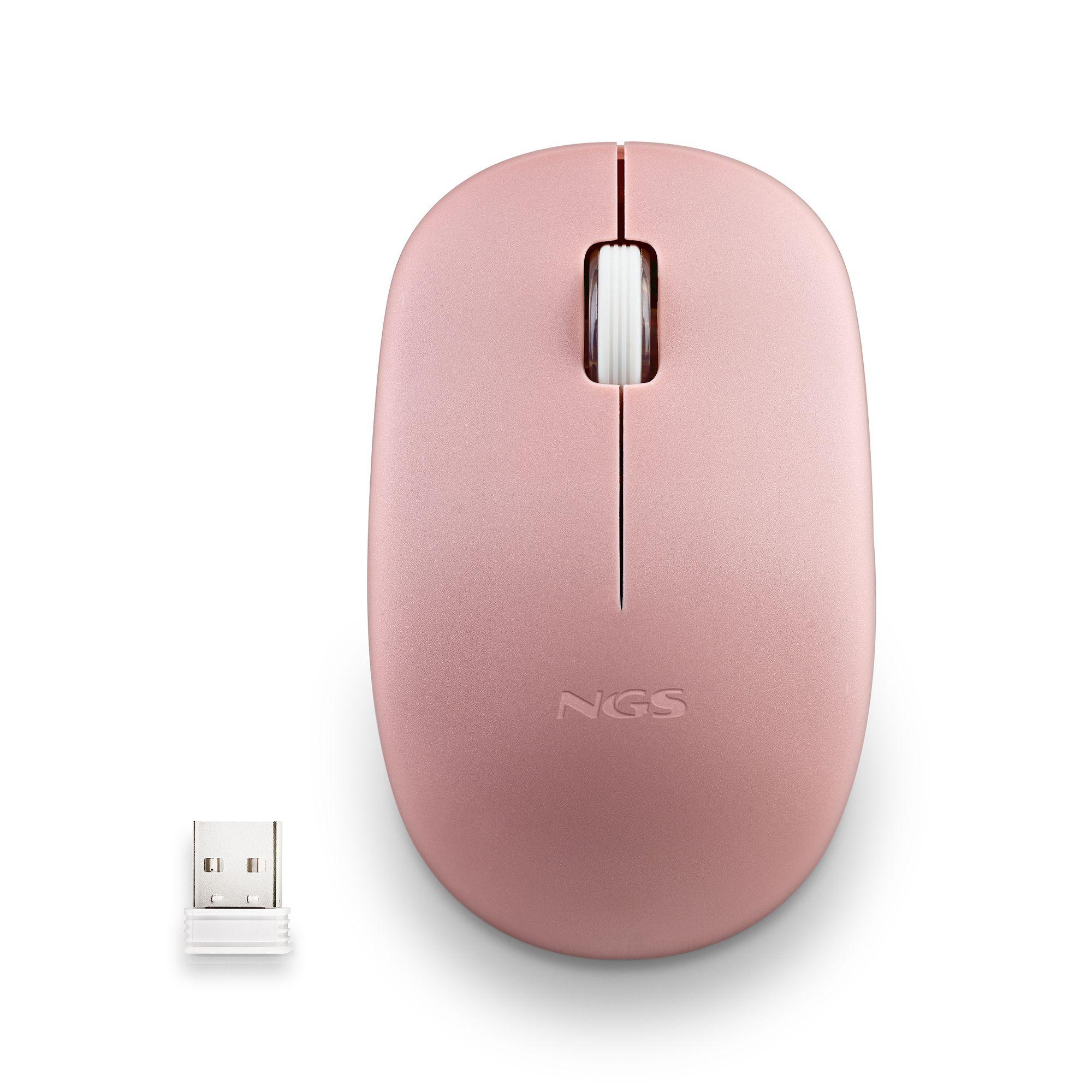 Rato NGS FOGPROPINK (Ambidestro - 1000 DPI - Ótico - Rosa) — miniatura 2