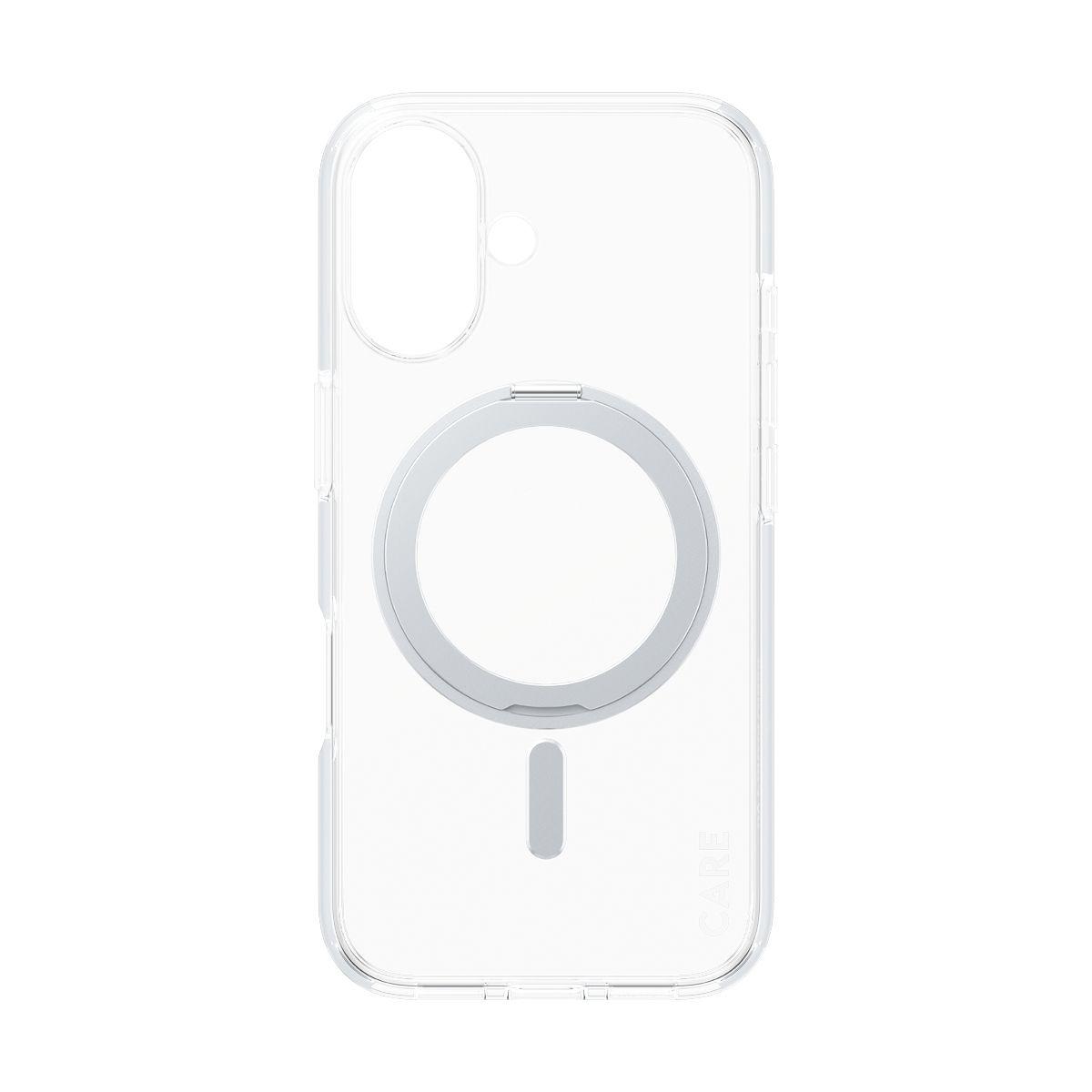 Capa para Telemóvel PANZERGLASS CARE Case Feature Silver Kickstand MagSAFE iPhone 16 (Apple - Compatível com MagSafe - Transparente), miniatura 4