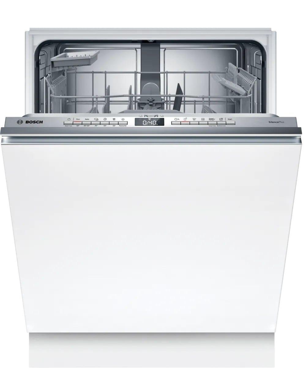 Máquina de Lavar Loiça de Encastre BOSCH SMV4HAX07E (B - 9 L - 74 kWh - Painel Prateado)