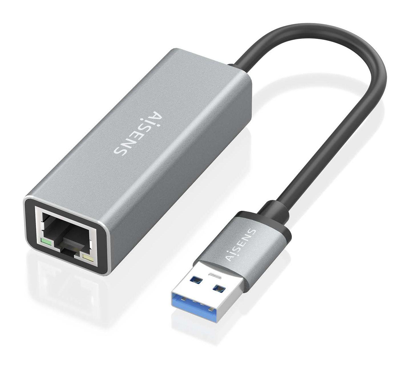 Conversor USB 3.0 para Ethernet Gigabit AISENS A106-0897 (USB - 1000 Mbit/s - Cinzento) — miniatura 2