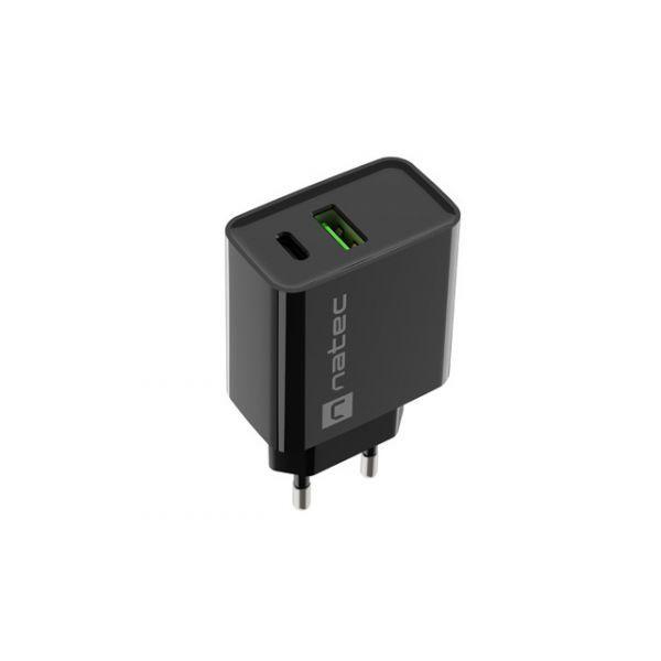 Carregador de Parede NATEC RIBERA NUC-2062 (20 W - Preto), miniatura 2