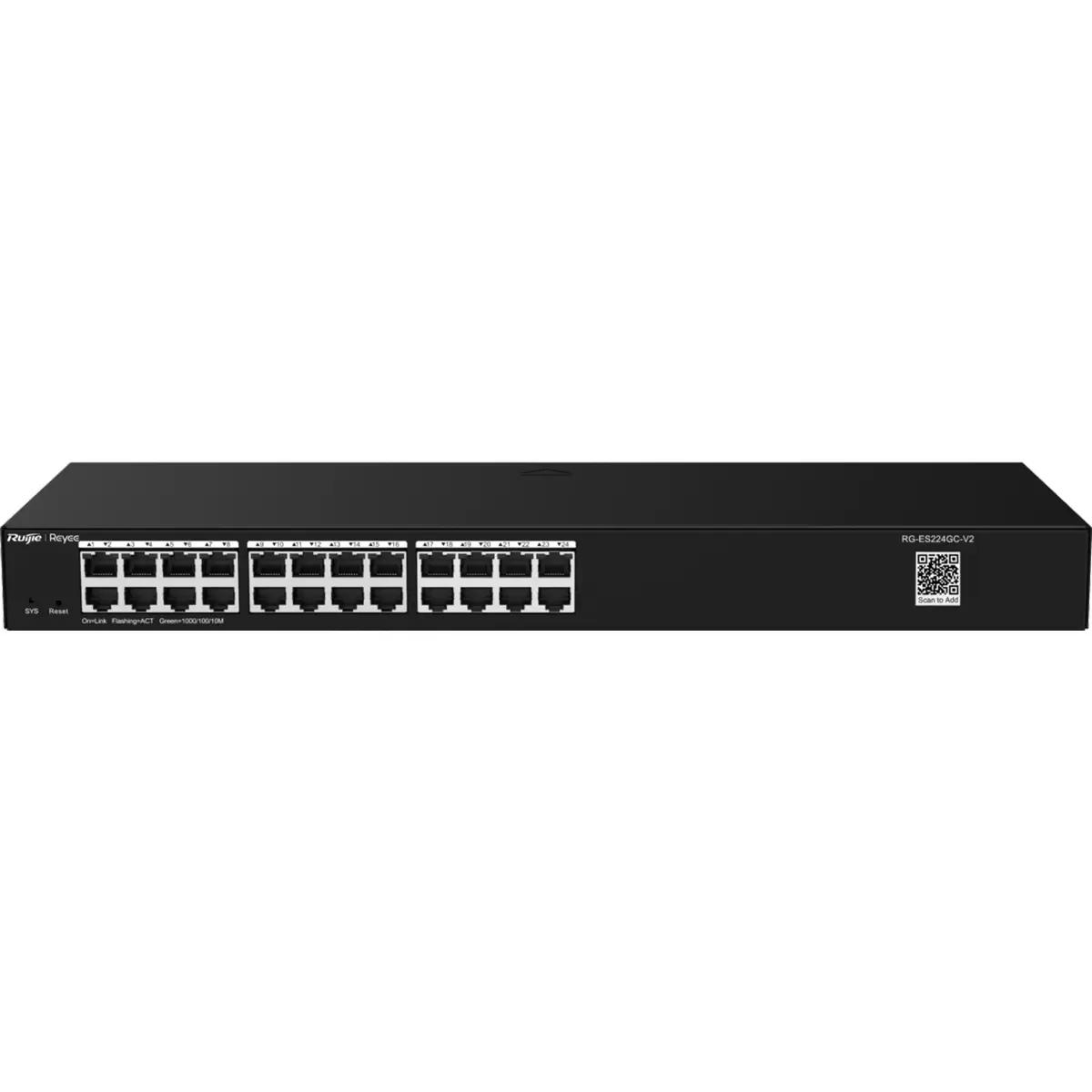 Switch Gerenciável REYEE RG-ES224GC-V2 (24 portas RJ45 - Switch gerenciável L2 - Até 16 - Preto), miniatura 3