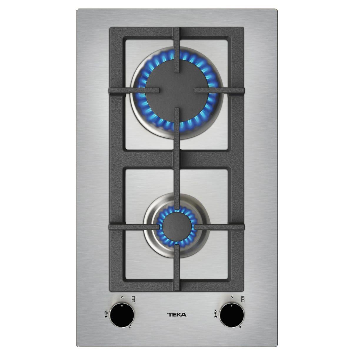 Placa a Gás Encastre TEKA EFX30.1 (2 zonas - Aço inoxidável - Rotativo - Inox)