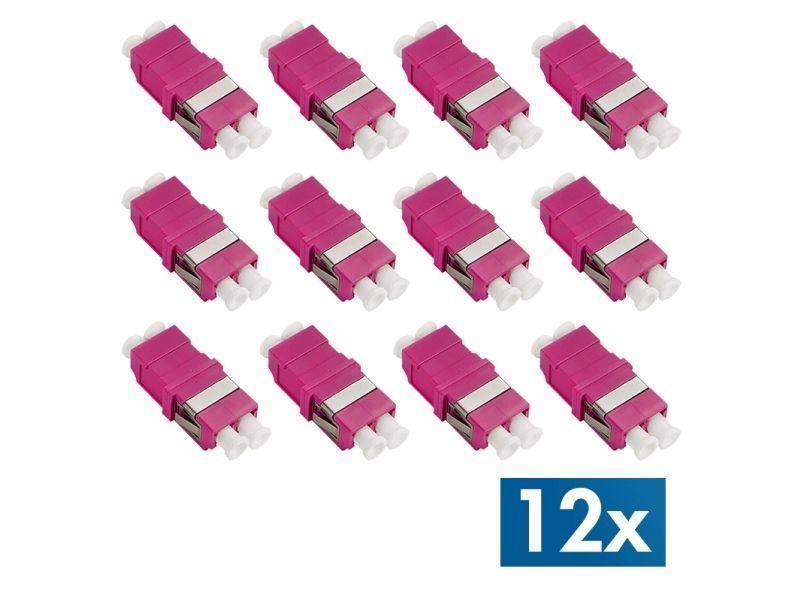 Conjunto de Adaptadores de Fibra Óptica LOGILINK FA03LC9 (2x LC Duplex - 12 Unidades - Violeta), miniatura 2