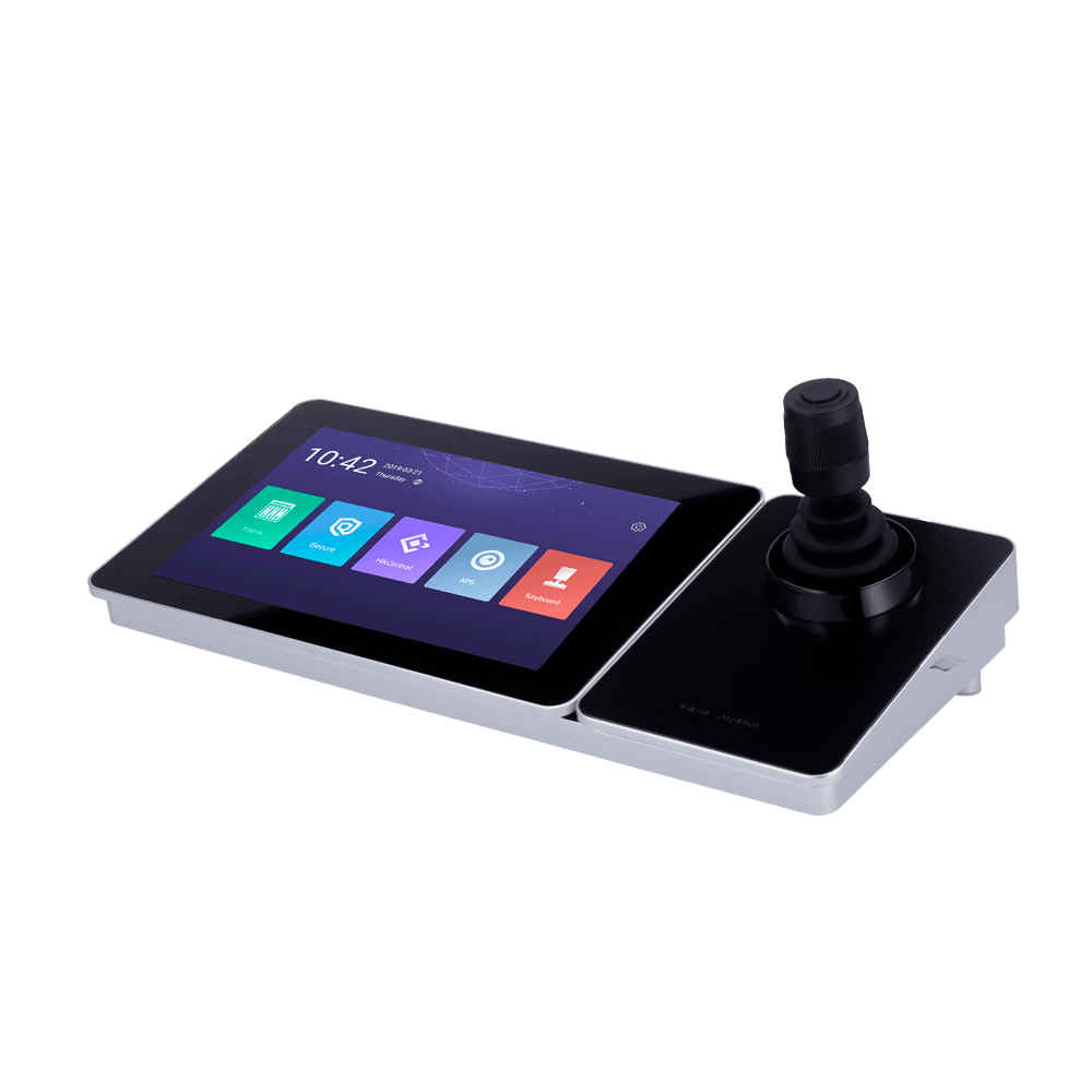 Teclado HIKVISION DS-1600KI(B) (Ecrã tátil TFT 10,1" - Joystick de 4 eixos - Layout Internacional - Preto)