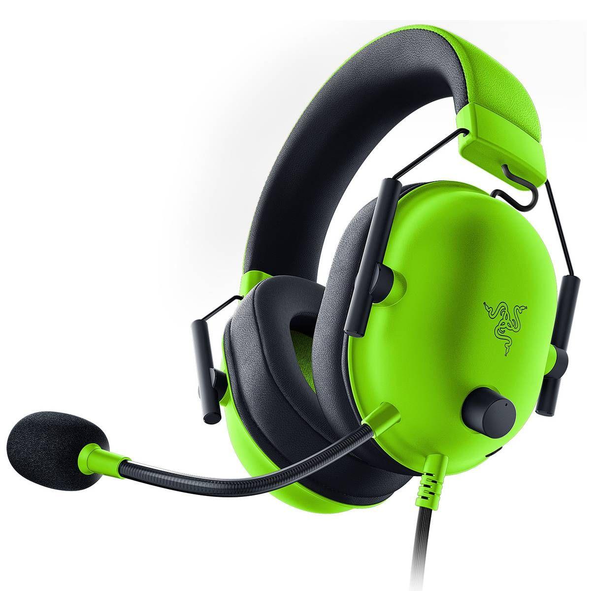Headset Gaming RAZER BlackShark V2 X (Binaural - Com fios - Circum-aural - Verde e Preto) — miniatura 2