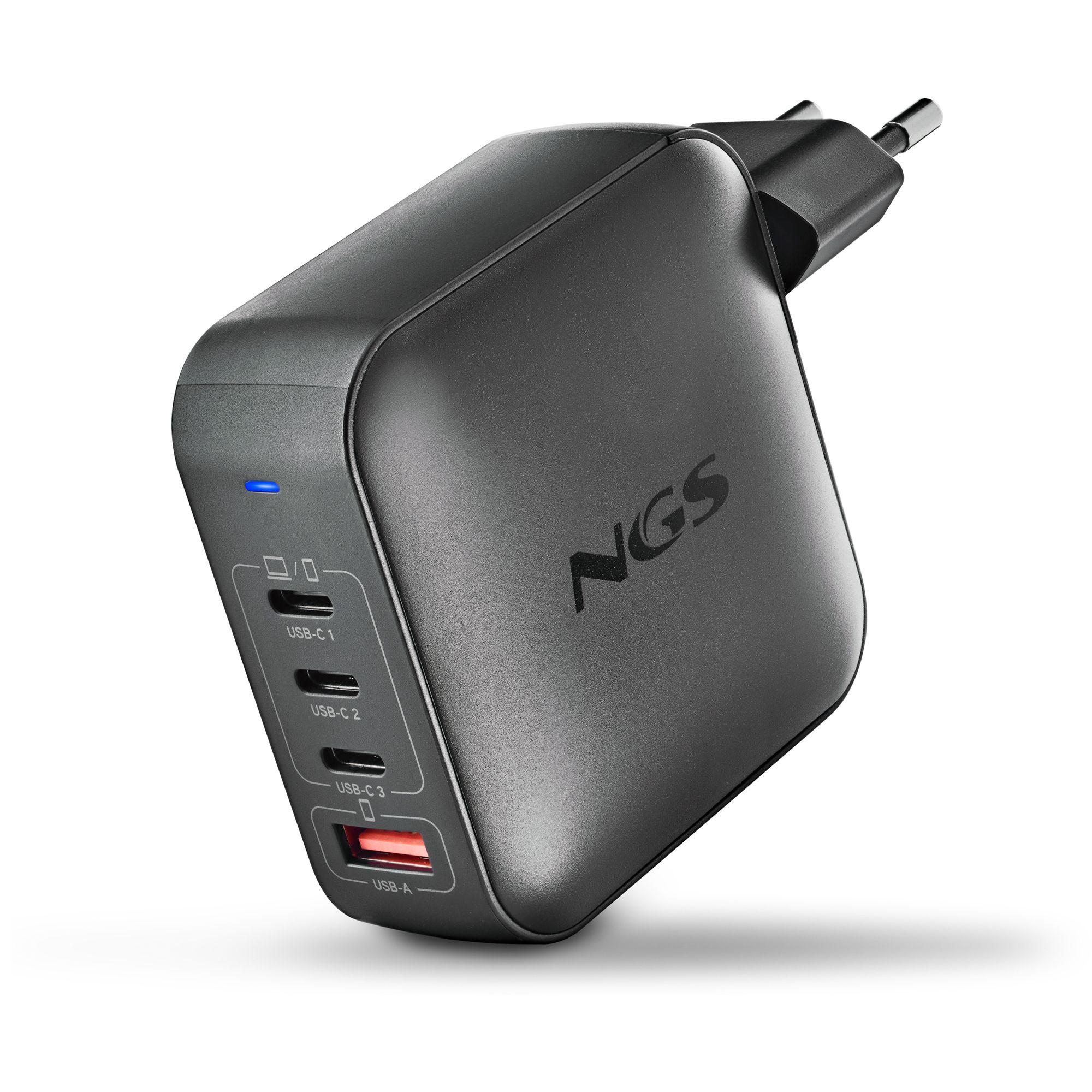 Carregador de Parede NGS BUD 165W (165 W - Universal - AC - Preto)
