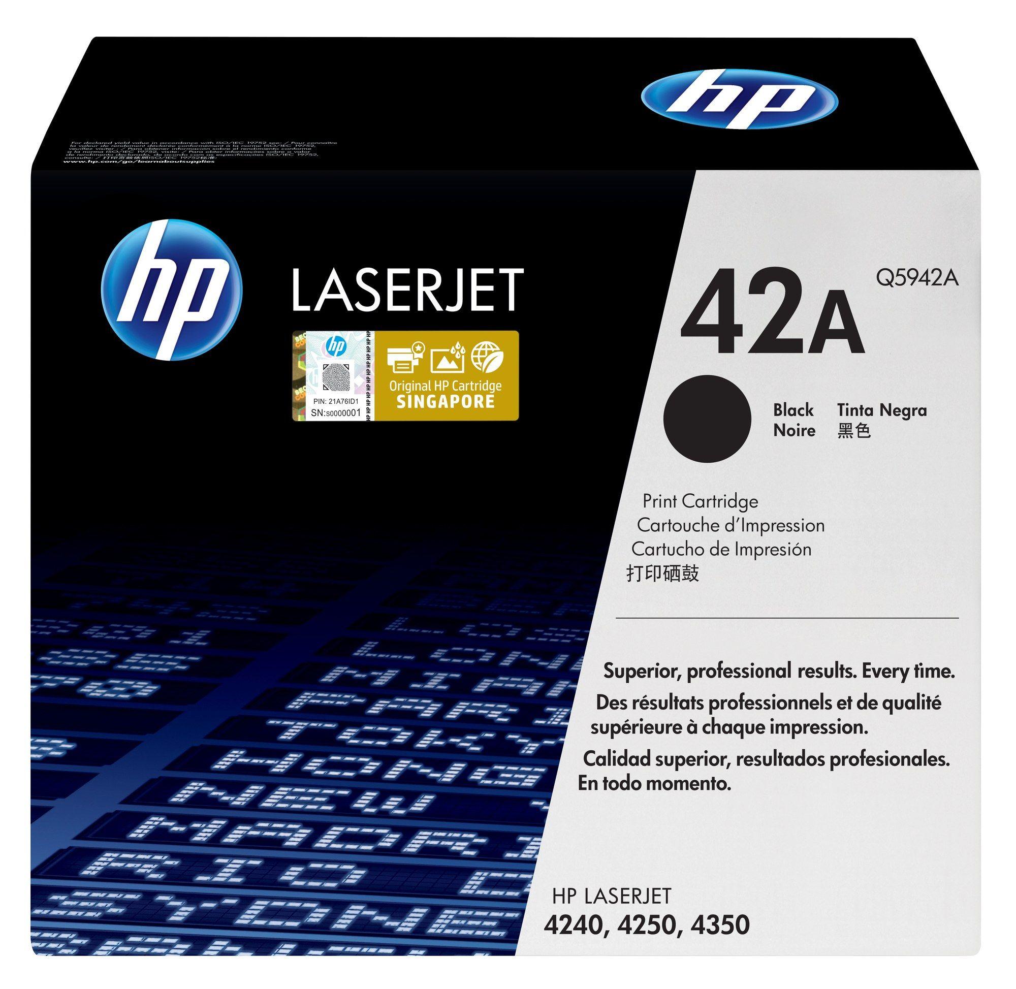 Toner HP 42A Q5942A (10000 páginas - Preto)