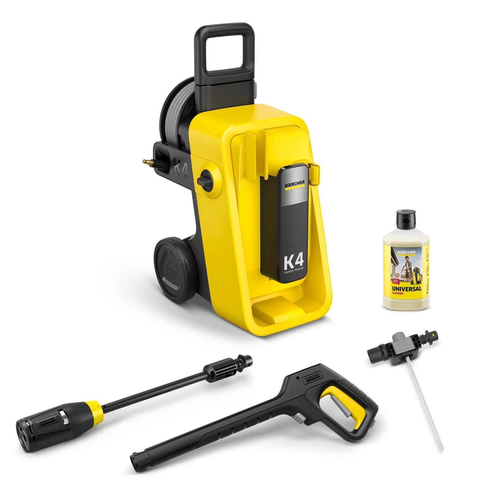 Máquina de Limpeza de Alta Pressão KÄRCHER K4 CM.PREM. (Amarelo)