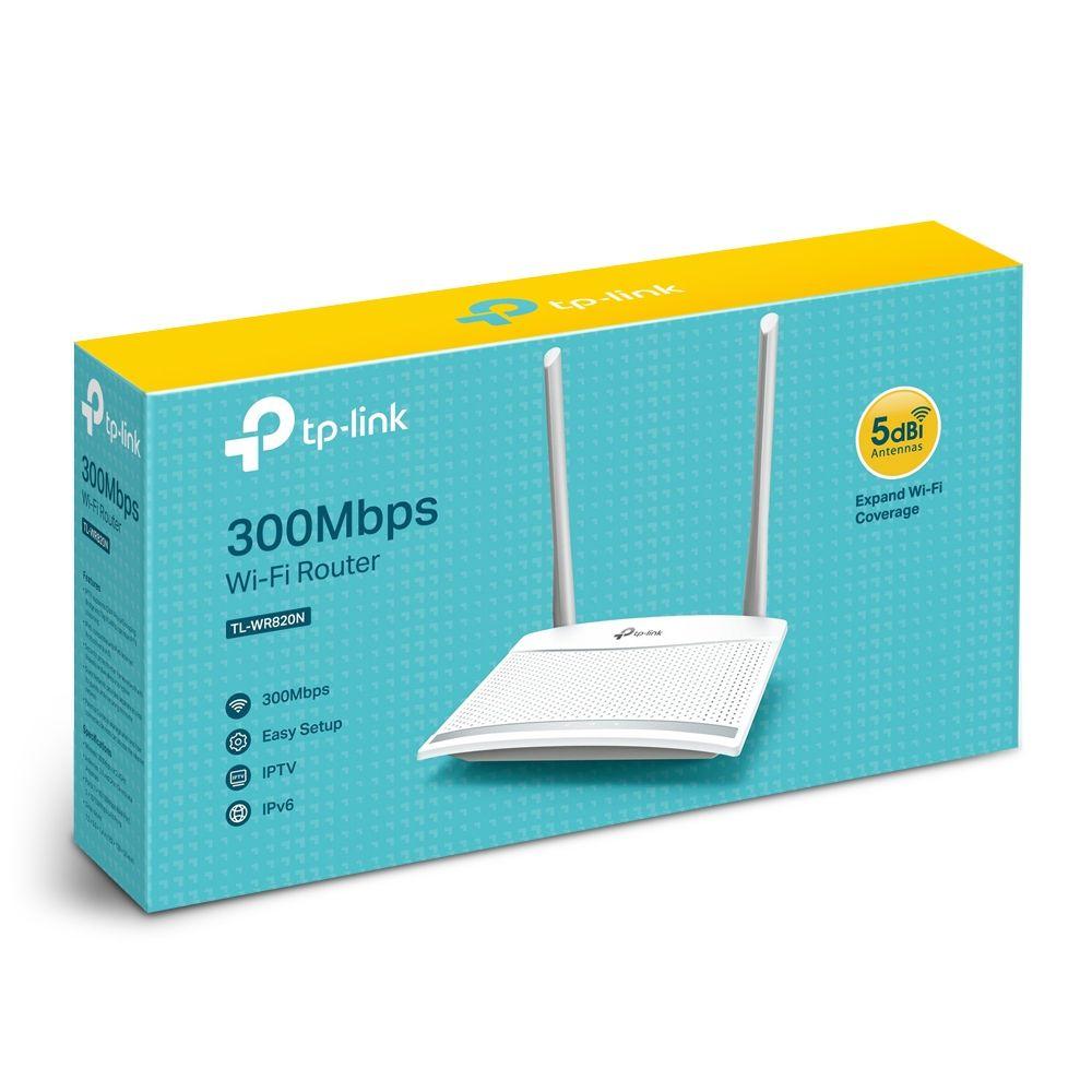 Router TP-LINK TL-WR820N (Wi-Fi 4 - 300 Mbit/s - Banda única - Branco) — miniatura 4