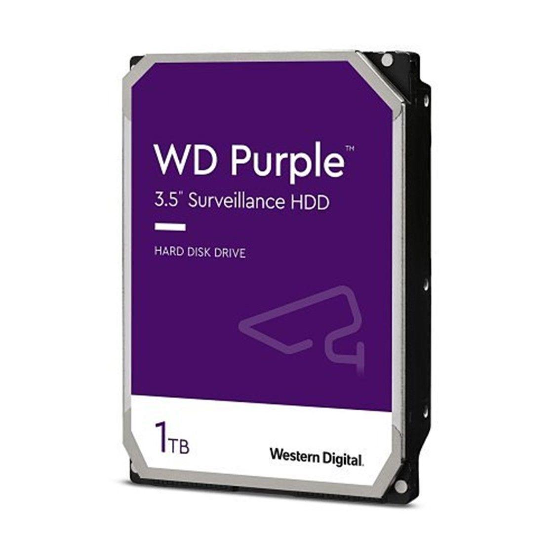 Disco Rígido Interno HDD WESTERN DIGITAL WD Purple WD11PURZ (1 TB - 3,5" - Serial ATA III)