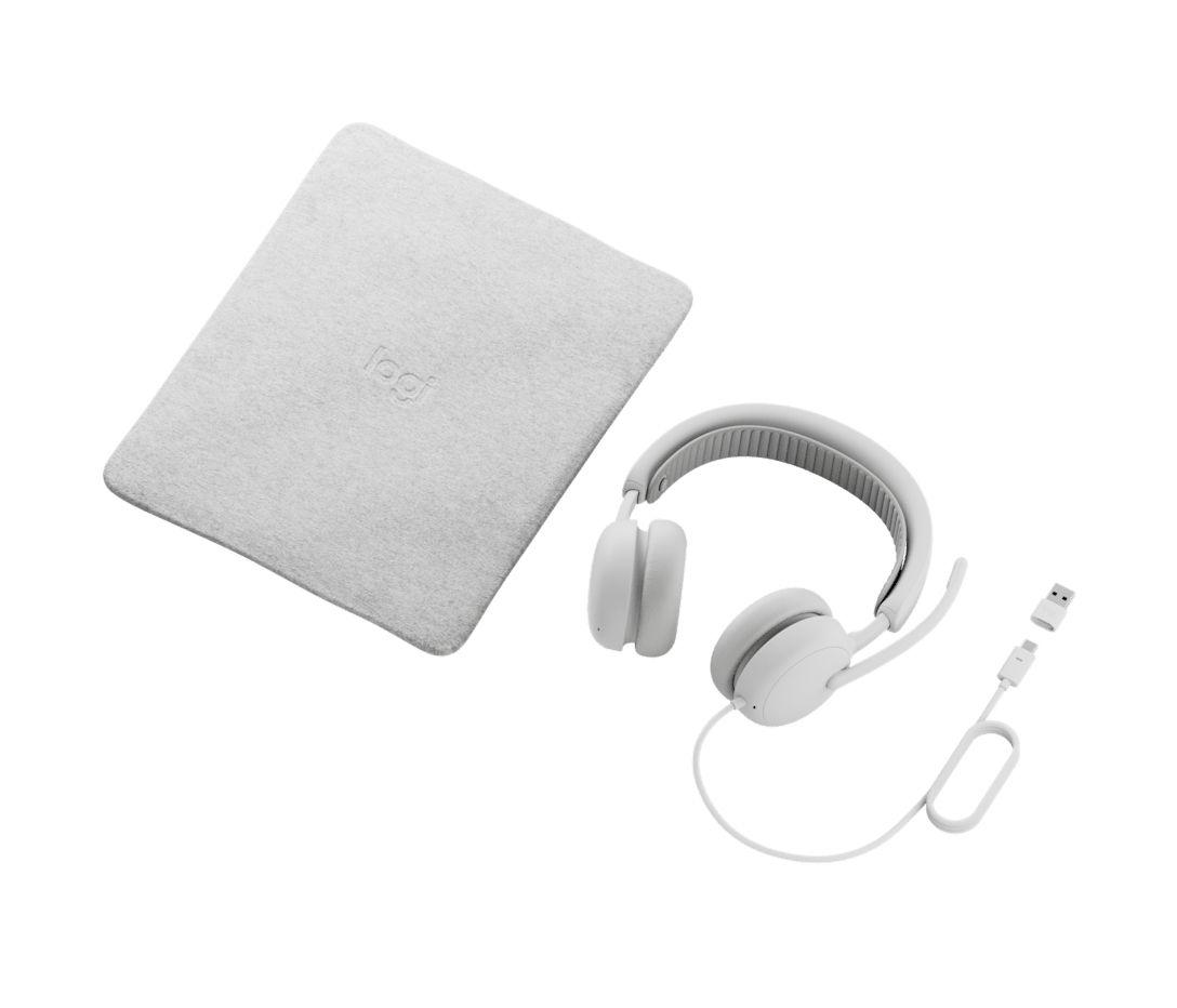 Headset LOGITECH Zone Wired 2 (Binaural - Com fios - Supra-aural - Branco), miniatura 15