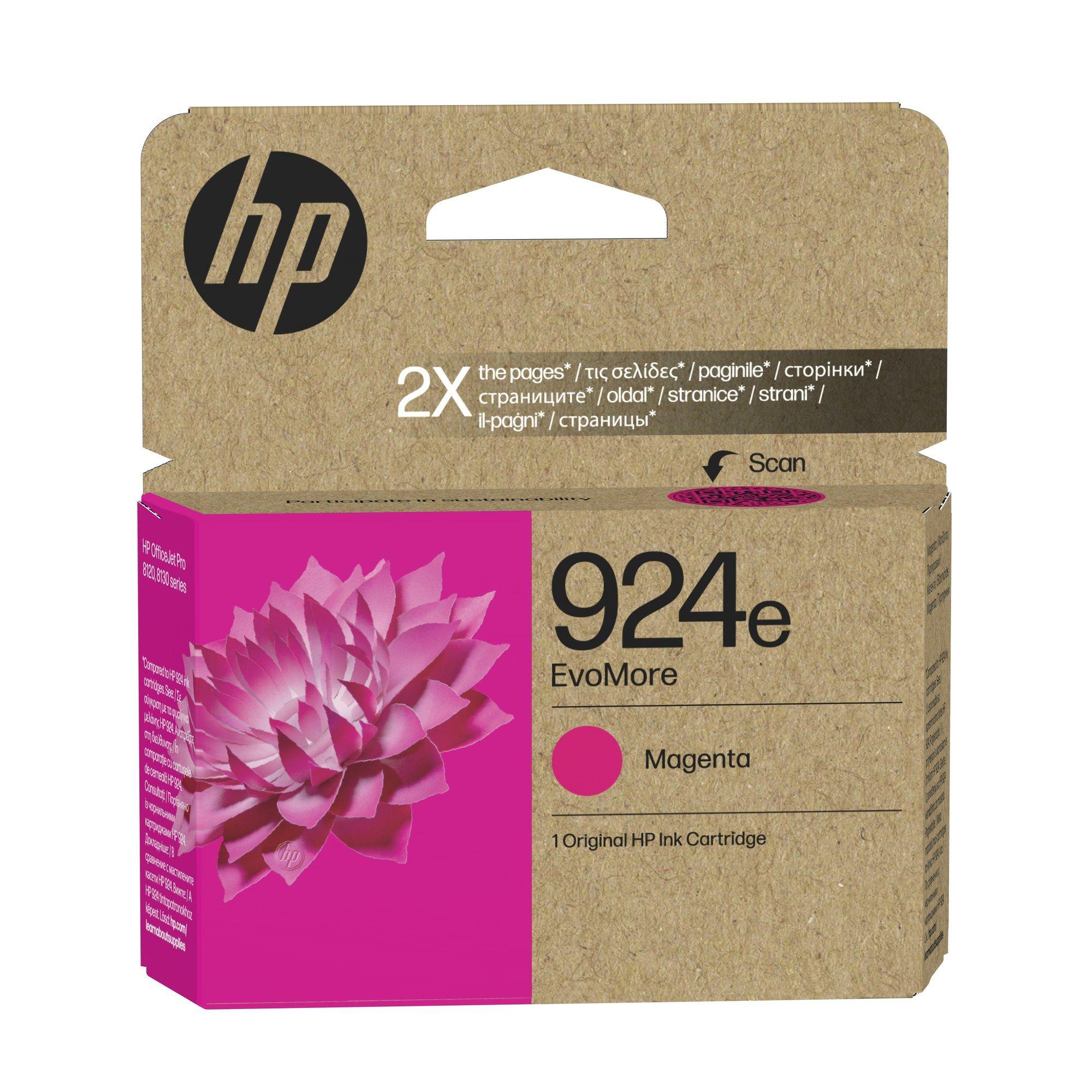 Tinteiro HP 924e EvoMore (800 páginas a cores - Magenta)