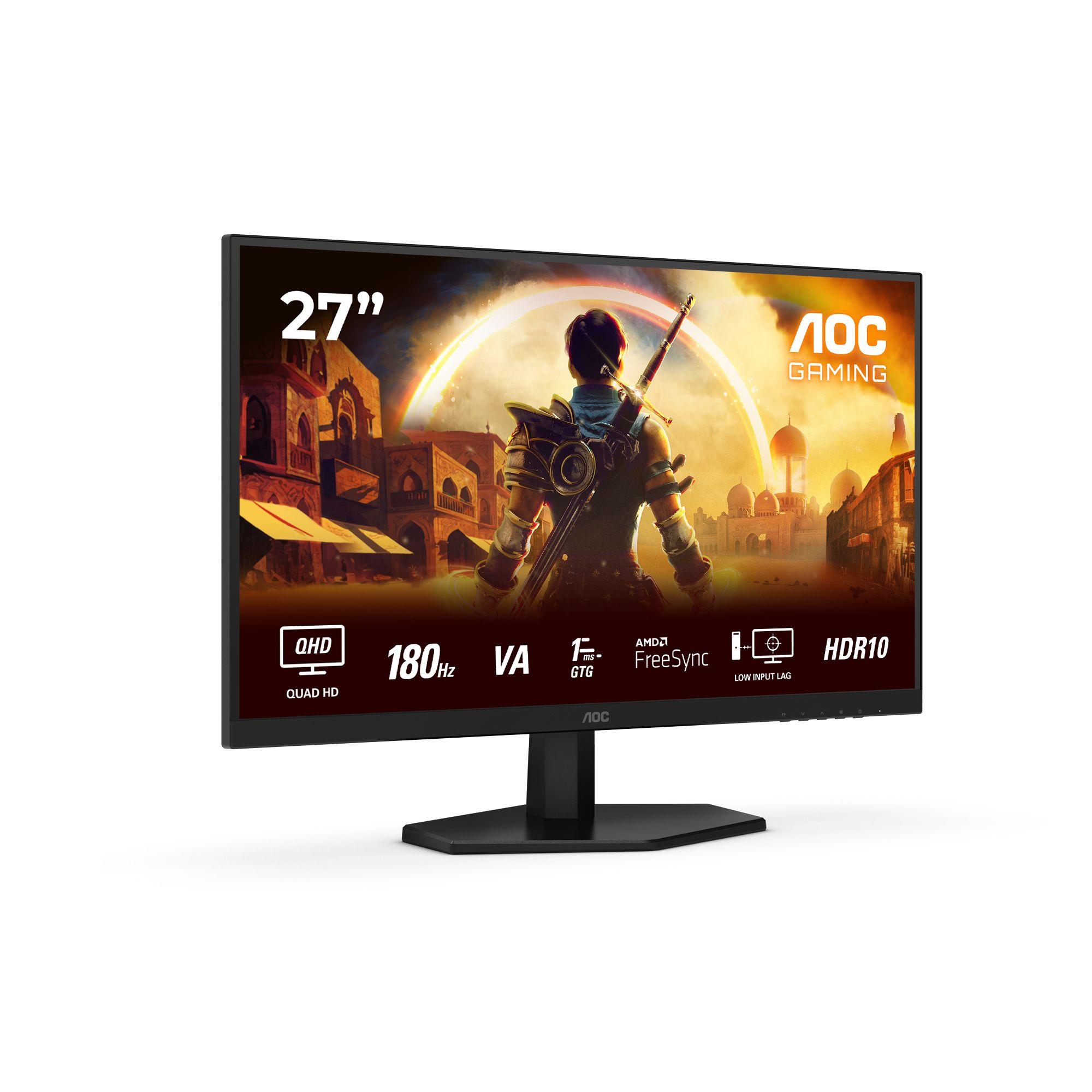 Monitor AOC Q27G42XNE (27" - Fast VA - 180 Hz - Preto e Vermelho) — miniatura 2