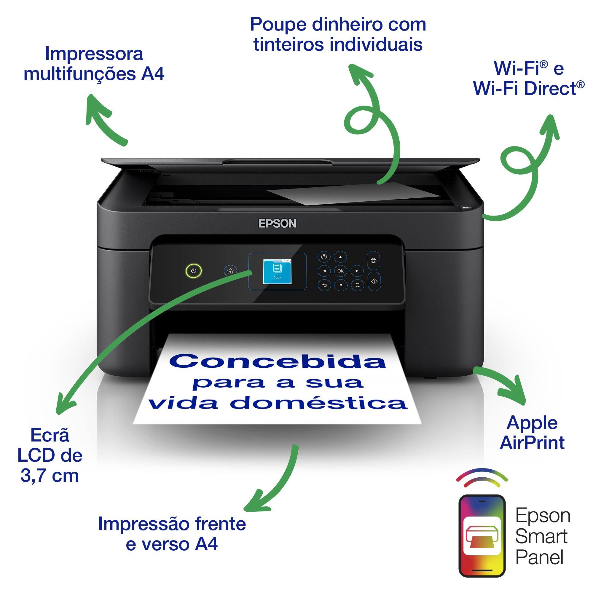 Impressora Multifunções EPSON Expression Home XP-3205 (A4 - Impressão a cores - 100 folhas - Preto), miniatura 2