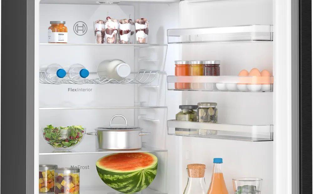 Frigorífico Combinado Independente BOSCH KGN39VXBT (363 L - 203x60x66,5 cm - 203 cm - Preto) — miniatura 4